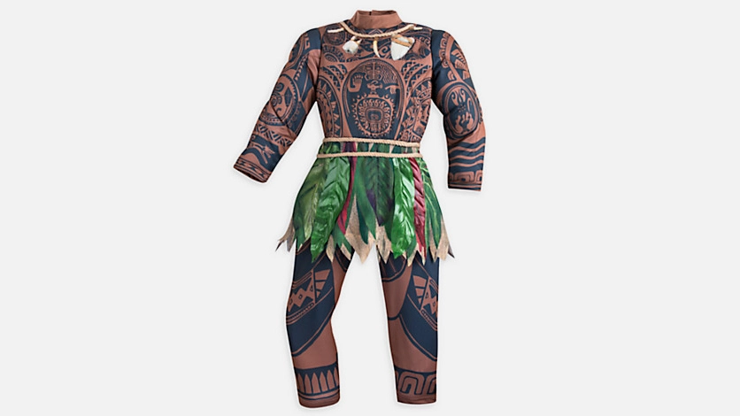 Disneys Maui costume, from the animated movie Moana, features Native Polynesian Tribal tattoos and a tanned skin like suit, sparking the conversation about Are children dressing up as a character or a culture? Is either okay? The answer: probably not.