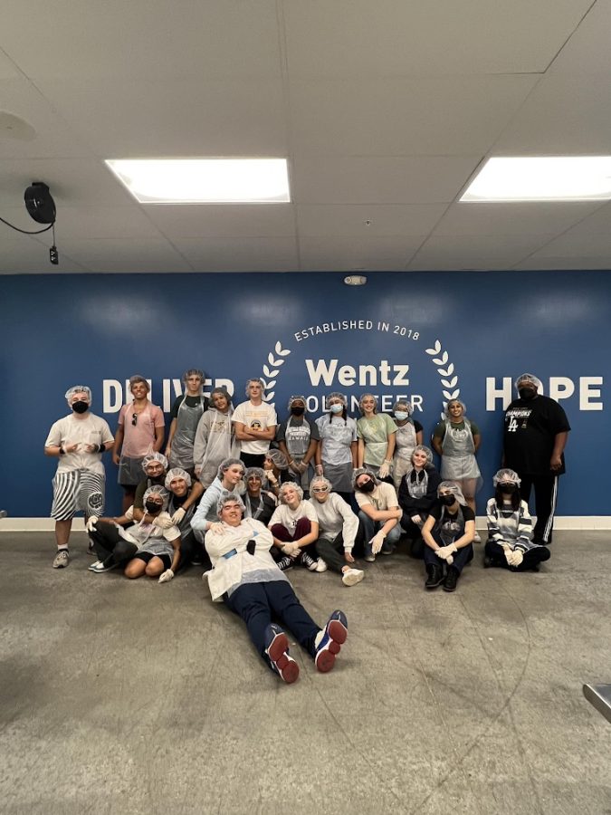 Students volunteered at Wentz Volunteer Center by assembling meal packs in a sanitary, health-department approved facility, to be distributed throughout the Children’s Hunger Fund networks in 25 countries.