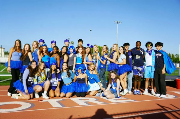 ASB gets ready to start the games for Class Color Day.