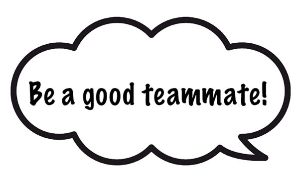 Being a leader on a team starts with being a good teammate.